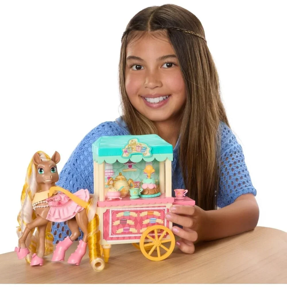Wild Manes Horse Toys Cherie’s Tea and Treats Cart Playset Cherie Horse Cart New - Picture 2 of 2